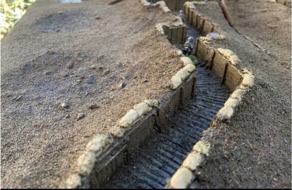 28mm Handcrafted Trench System Handcrafted Wargaming Trench System – 28mm Scale